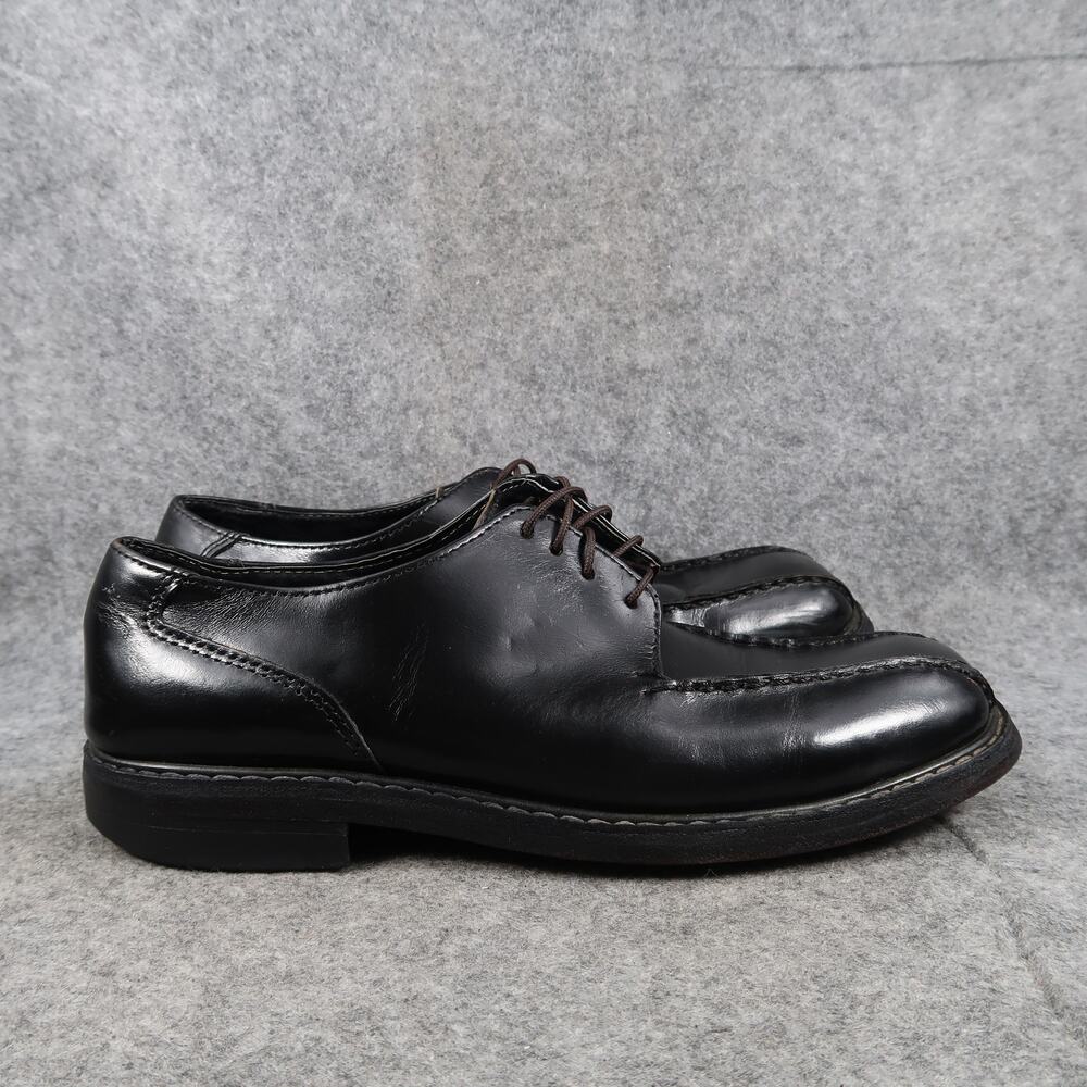 Mens Dress Shoes Derby Oxford Black Bike Toe Lace Up Classic 40 Goodyear Welt